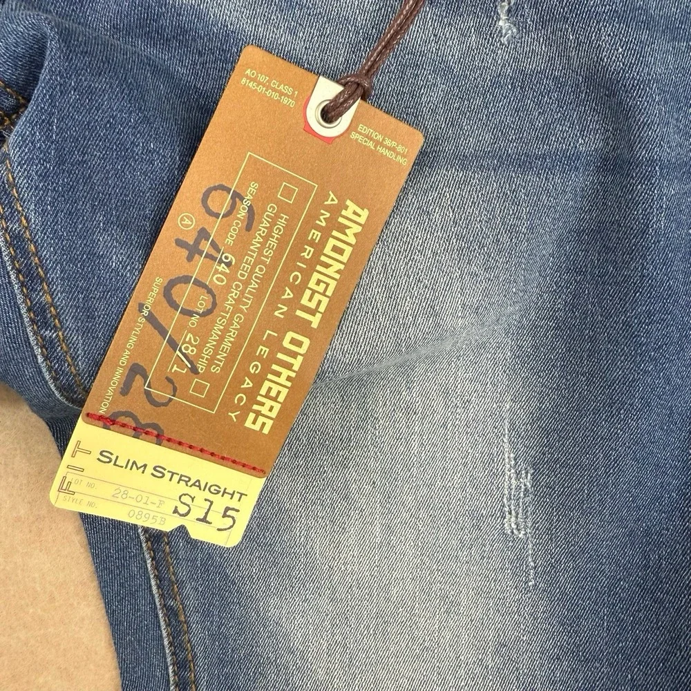 Amongst Others‎ Men’s Jeans 30 Blue Faded Slim Straight Stretch American Legacy